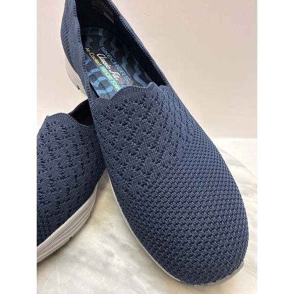 Skechers Shoes - Skechers Classic Fit Air Cooled Memory Foam Slips On Navy 49481 Women Sz 9.5
